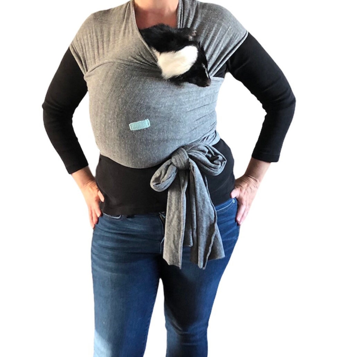 Hands Free Pet Wrap Tie Carrier Etsy