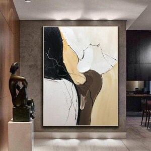 大きな抽象画キャンバス、モダンなオリジナル抽象キャンバスウォールアート、オフィスウォールアート、オリジナル抽象画、テクスチャアート、アクリル油絵
