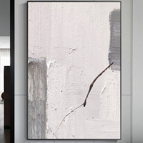 Minimalist Wall Art Large Abstract Painting on Canvas - Etsy