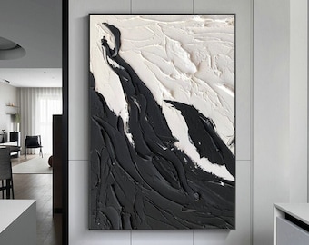 白い抽象画 大きな赤いテクスチャ画 白い抽象画 モダンなアクリル画