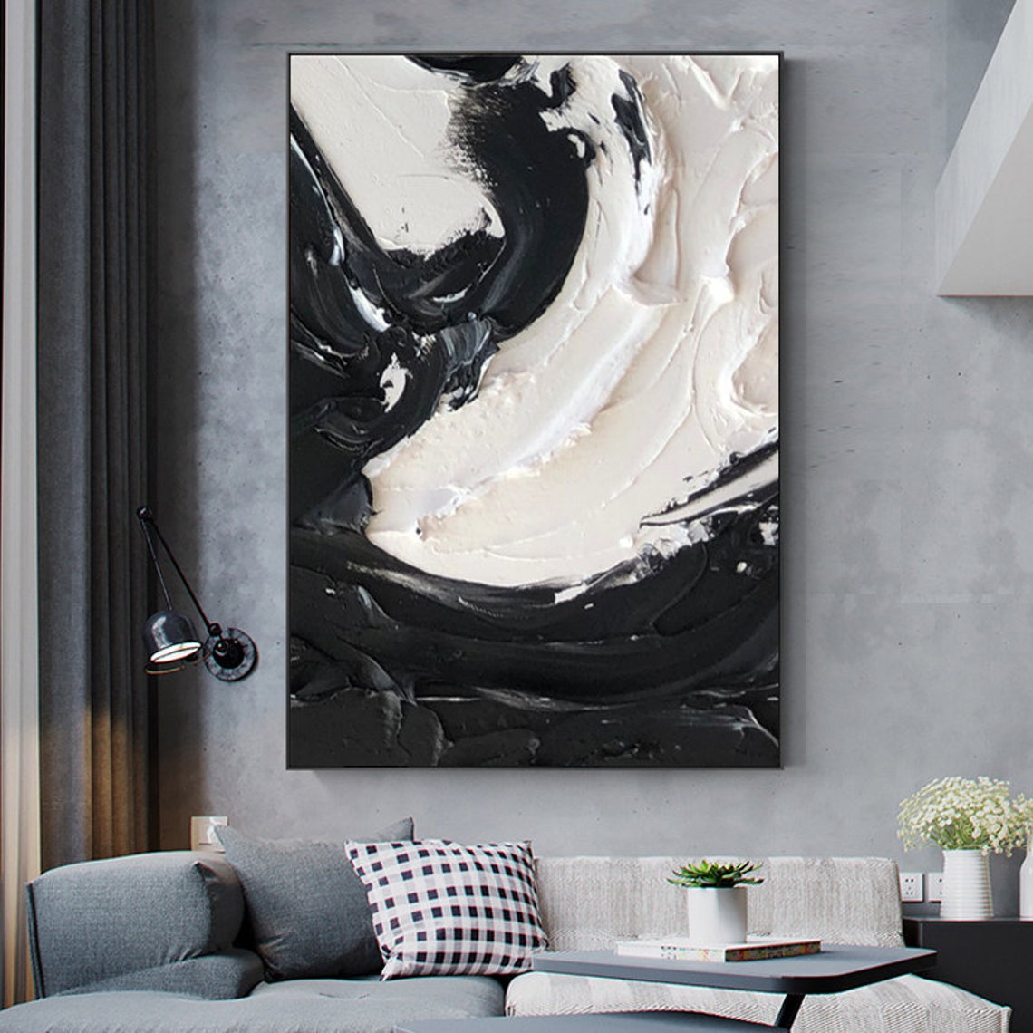 List 104+ Images black and white textured wall art Completed