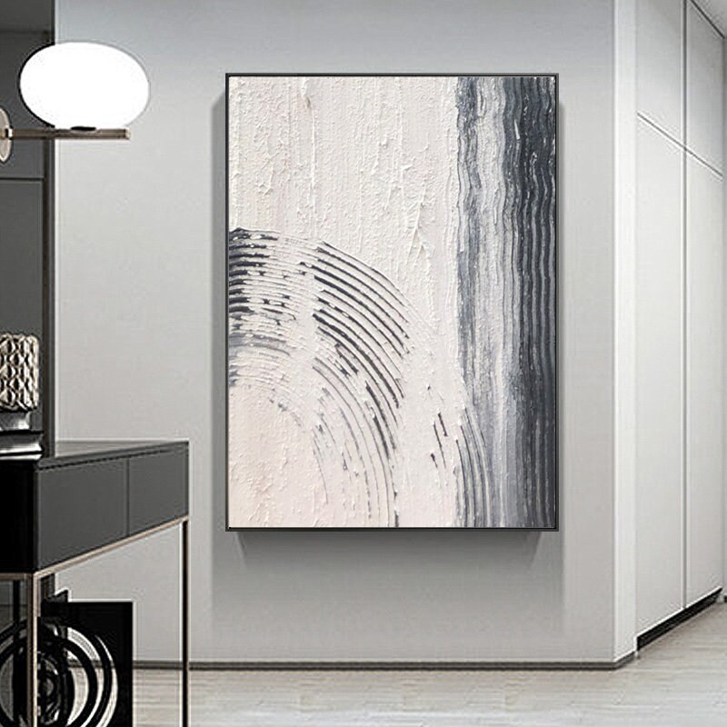 White Textured Paintingwhite Wall Art White Abstract Art - Etsy UK