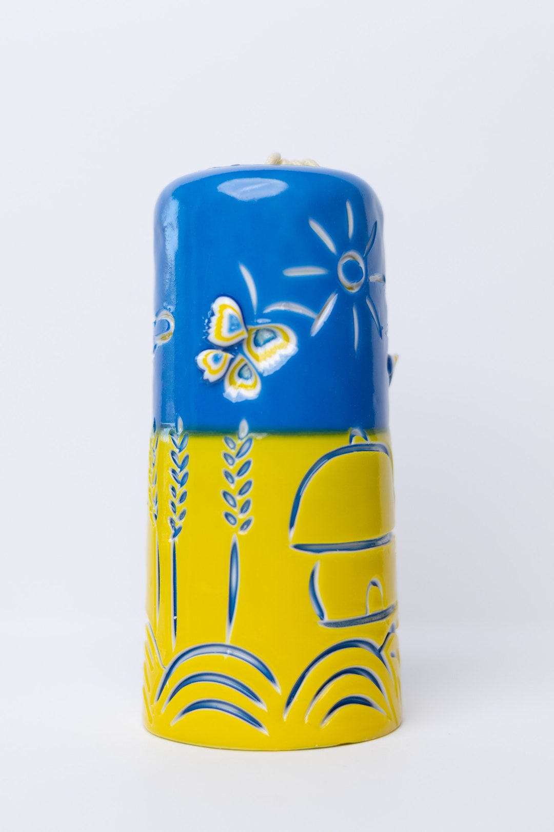 Ukrainian Candle Carved Christmas Gifts Etsy