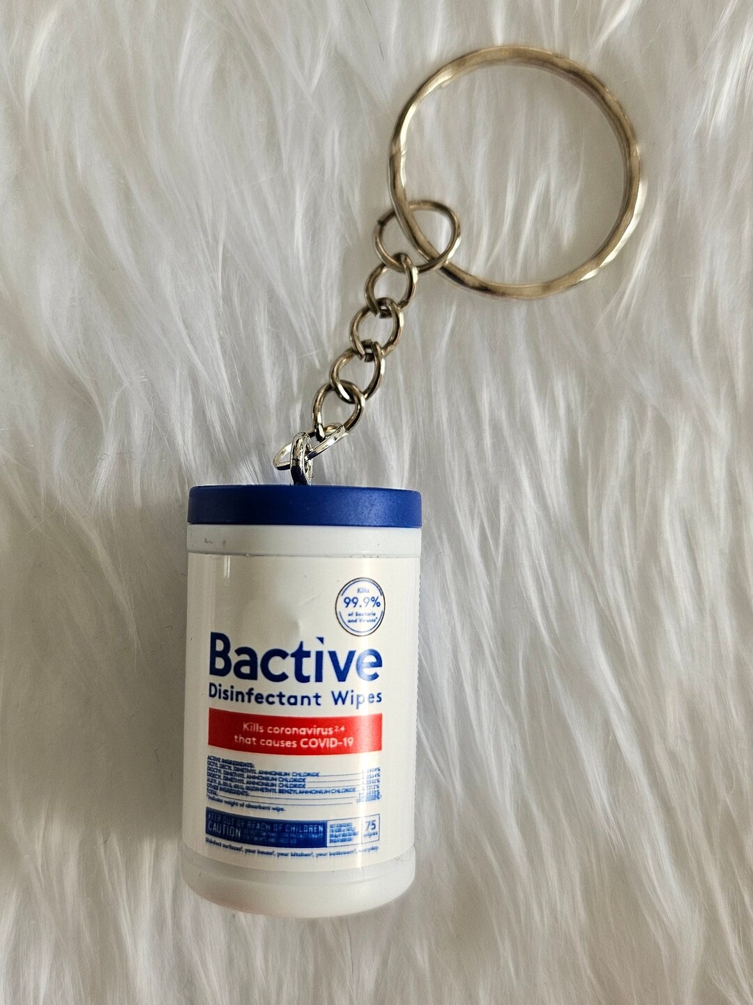 Mini Brands Bactive Disinfectant Wipes Keyring Mini Etsy