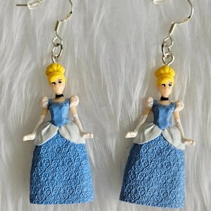 Mini Princess Cinderella Earrings - Mini Brands - Quirky Disney Oddities Vintage Toys 90s 2000s y2k Dolls - 925 Silver Plated - Miniature