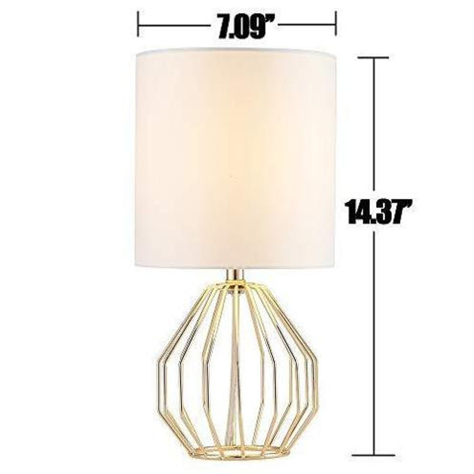 Table LampGold Lamps for Bedroom NightstandModern Hollowed Etsy