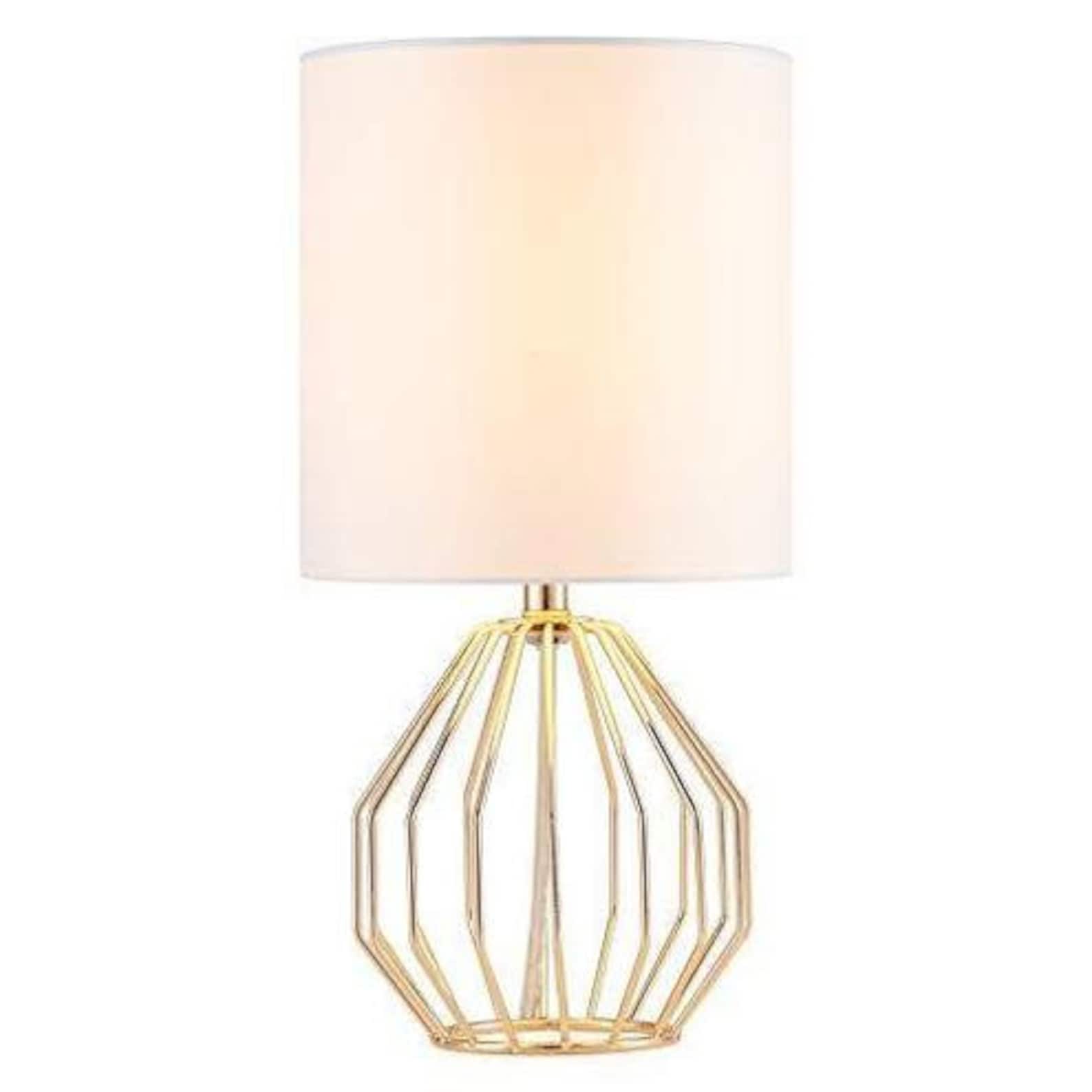 Table LampGold Lamps for Bedroom NightstandModern Hollowed Etsy