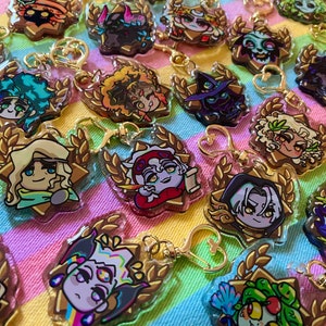Bonds Reforged Charms - Rainbow Acrylic Charms and Pins - Available here and on Shop Mykannos