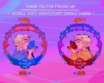 Thank You For Finding Me - Double Sided Anniversary Dangle Charm