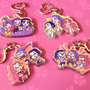 Kpop Demon Hunters ~ Huntrix Don't Quit ~ Rainbow Acrylic Charms