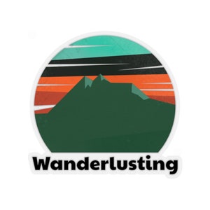 Wanderlusting - Adesivos retrô Kiss-Cut recortados, o presente perfeito