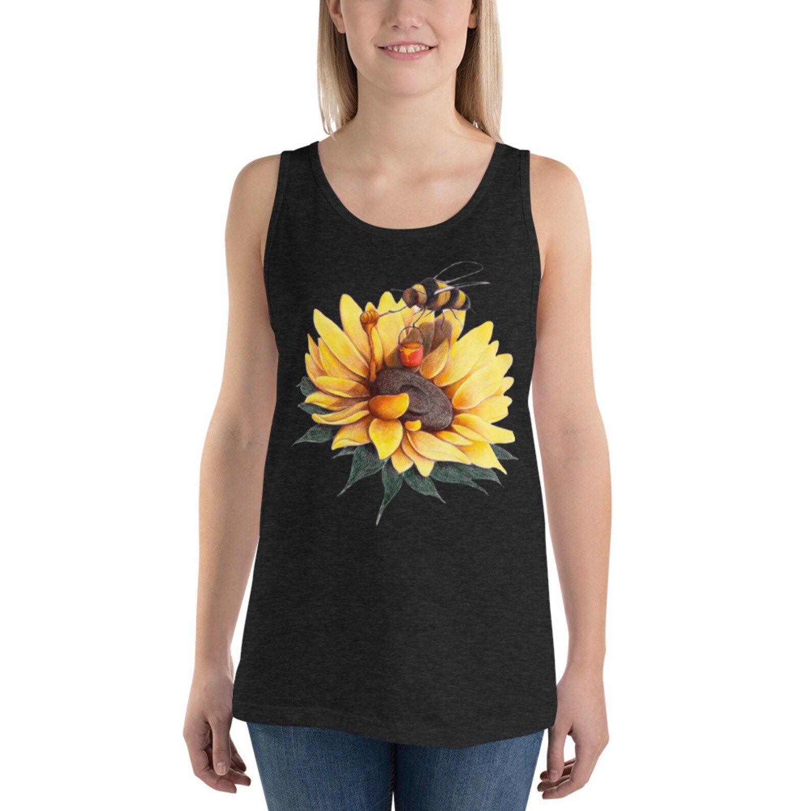 Sunflower Tank Top Sunflower Tank Tops for Women Plus Size | Etsy