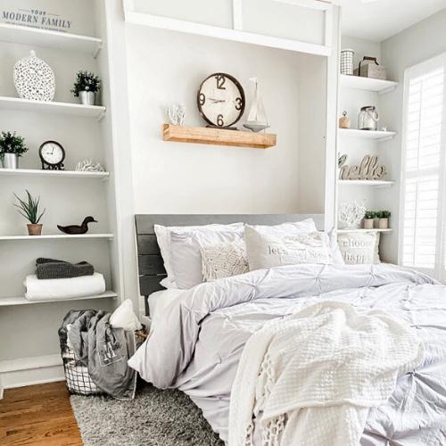 DIY Murphy Bed Plans | Queen Size Wall Bed Instructions PDF | Bonus Bookshelves, Headboard & Swing Door Plans Included