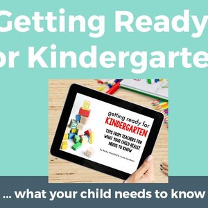 Getting Ready For Kindergarten