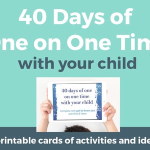 40 días de uno a uno con su hijo