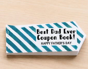 Father's Day Coupon Book Printable, DIY Gift for Dad (Instant Download)