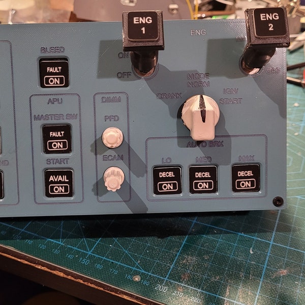airbus a320 like panel for ignition and apu system for microsoft flight simulator