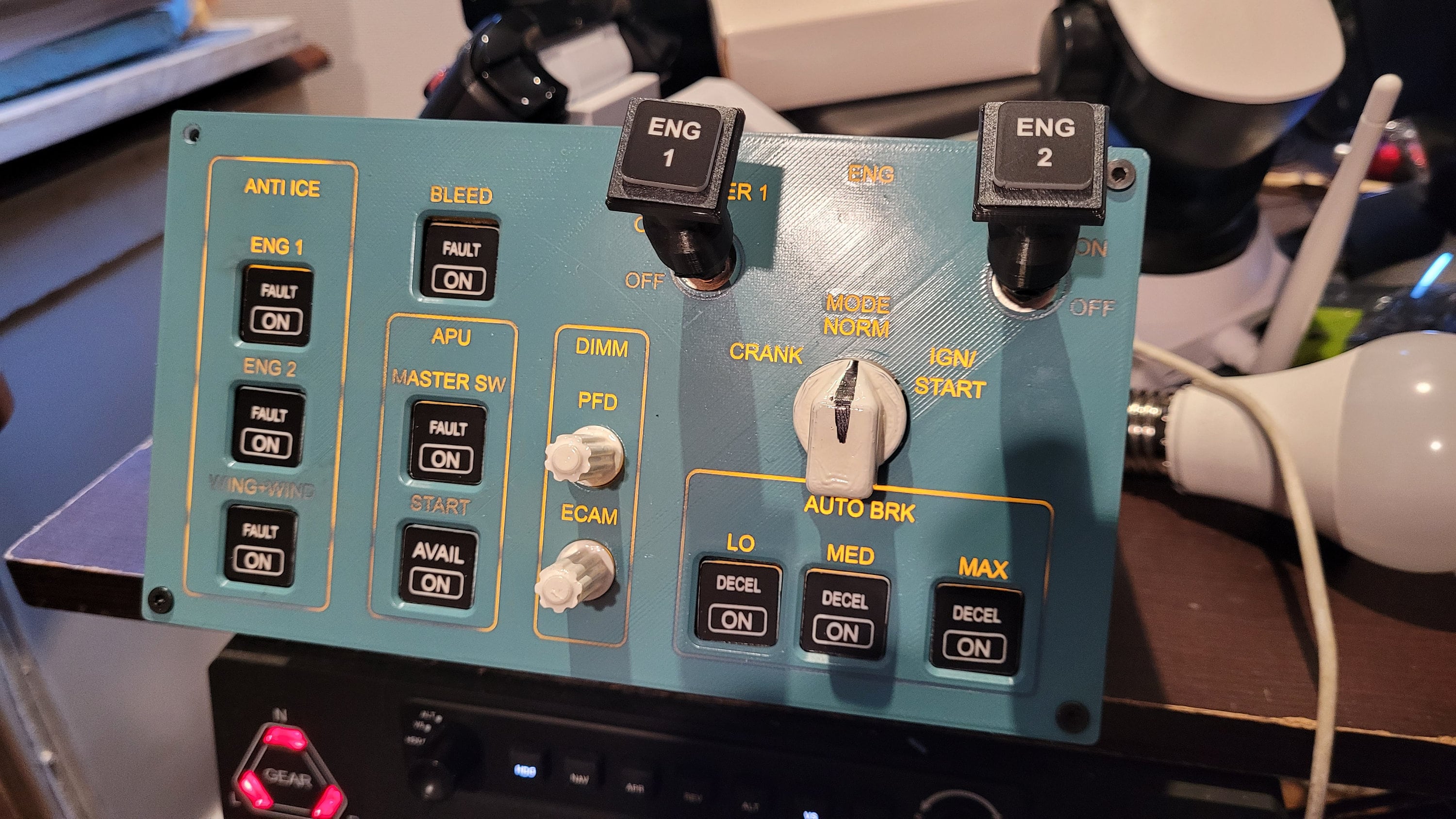 Airbus A320 Like Panel for Ignition and Apu System for Microsoft Flight