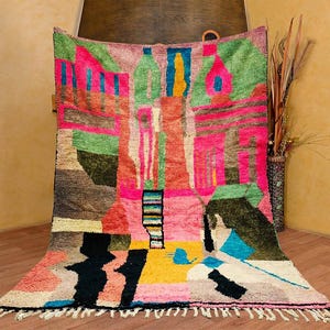 Custom moroccan rug, Berber carpet, Genuine Wool rug, Handmade rug, Beni ourain style, Area rug,Beni ourain rug, Authentic Moroccan rug.