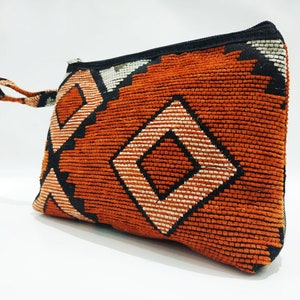 Make-up Set, Beutel, DamenTasche Accessoire, Geschenkidee für Frauen marokkanische Beutel, Boho Stil Beutel, marokkanische Handwerk Frau Geschenk 7*9 Inch