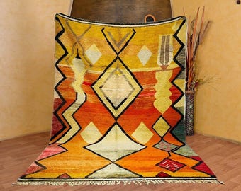 Custom Berber carpet, Genuine Wool rug, Handmade rug, Beni ourain style, Area rug,Beni ourain rug, Authentic Moroccan rug.