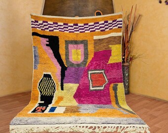 Custom moroccan rug, Berber carpet, Genuine Wool rug, Handmade rug, Beni ourain style, Area rug,Beni ourain rug, Authentic Moroccan rug.