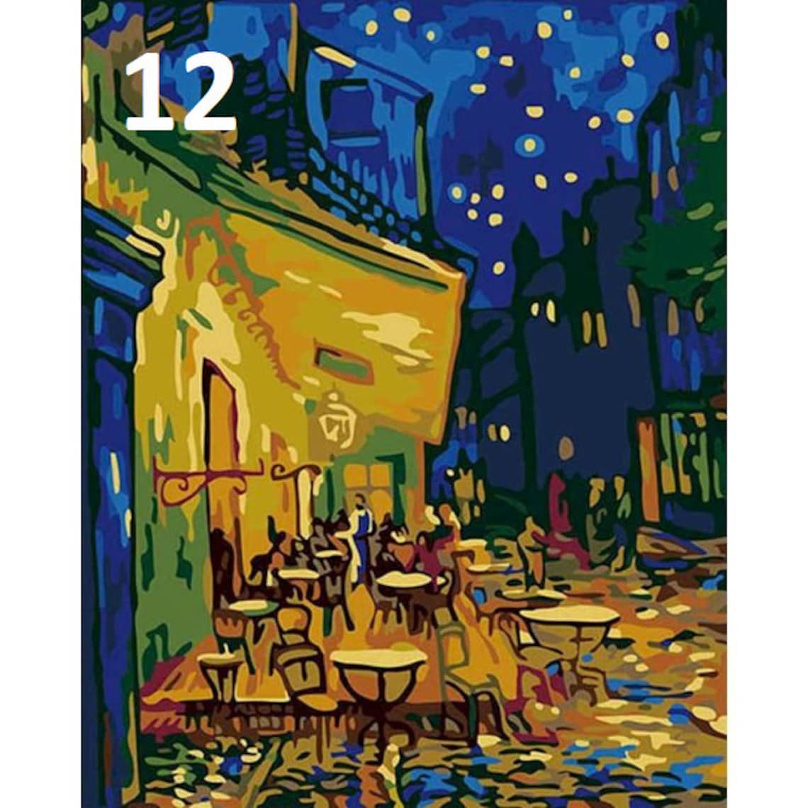Paint By Numbers Kit Van Gogh Paint by numbers kit paint Etsy