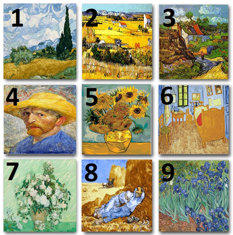 Paint By Numbers Kit Van Gogh Paint by numbers kit paint Etsy