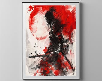 Warrior With Armor On His Shoulder | Floppy Disk Store Downloadable PRINTABLE Art