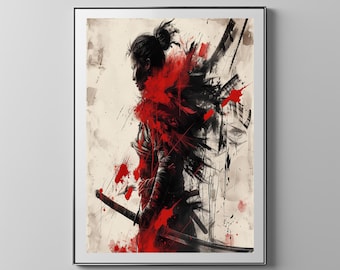 Female Warrior | Floppy Disk Store Downloadable PRINTABLE Art