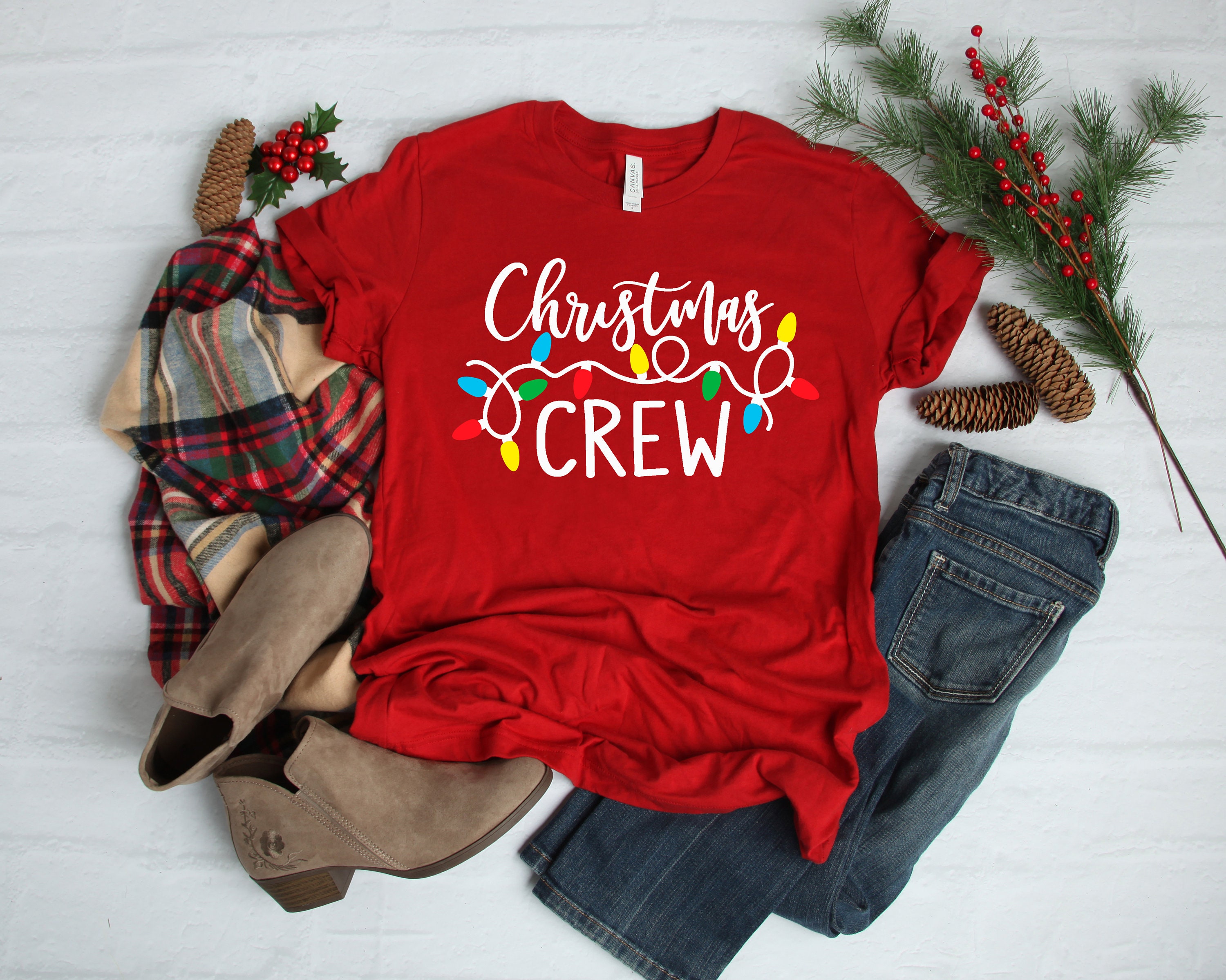 Christmas Crew Shirts Matching Christmas Shirt Christmas | Etsy