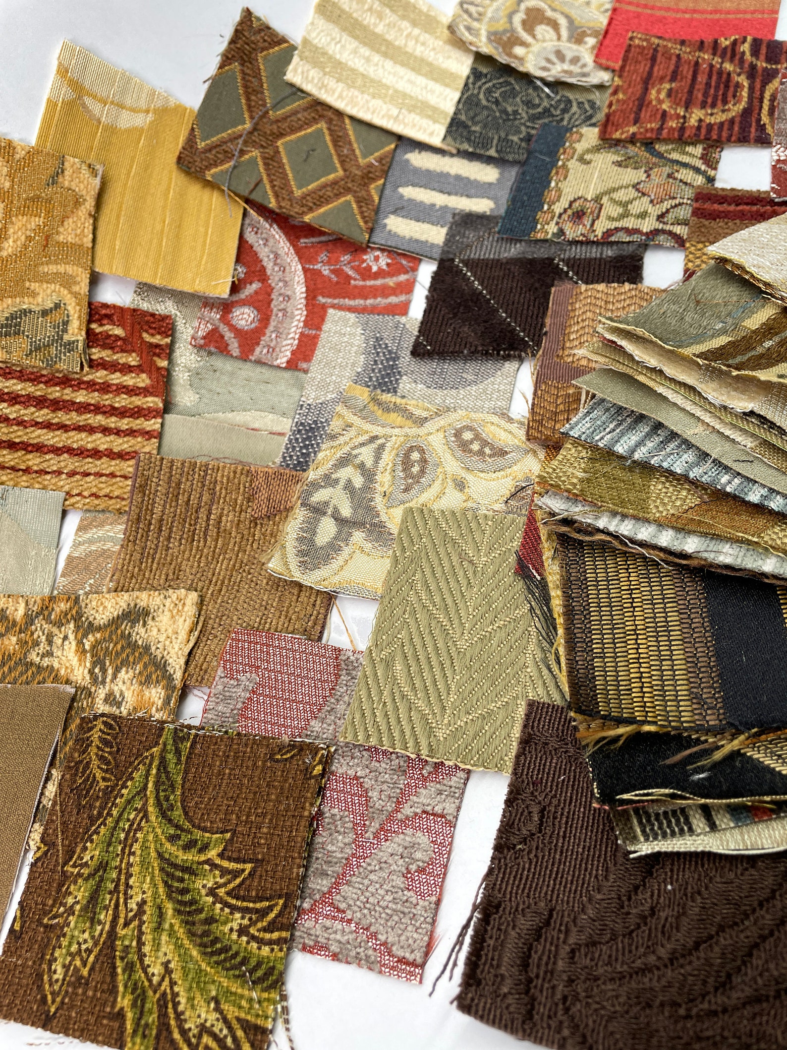 Upholstery fabric squares 2.5 x 2.5 Set of 50 Etsy