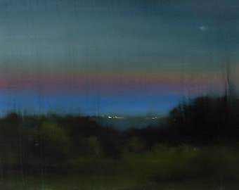 Original Landscape Oil Painting, 9x11.8"