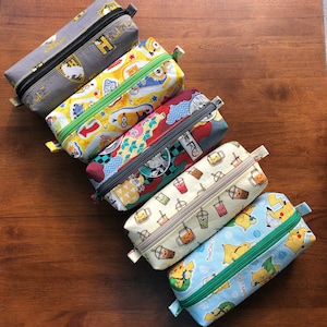 Anime 4 - Small Zippered Box Pouch