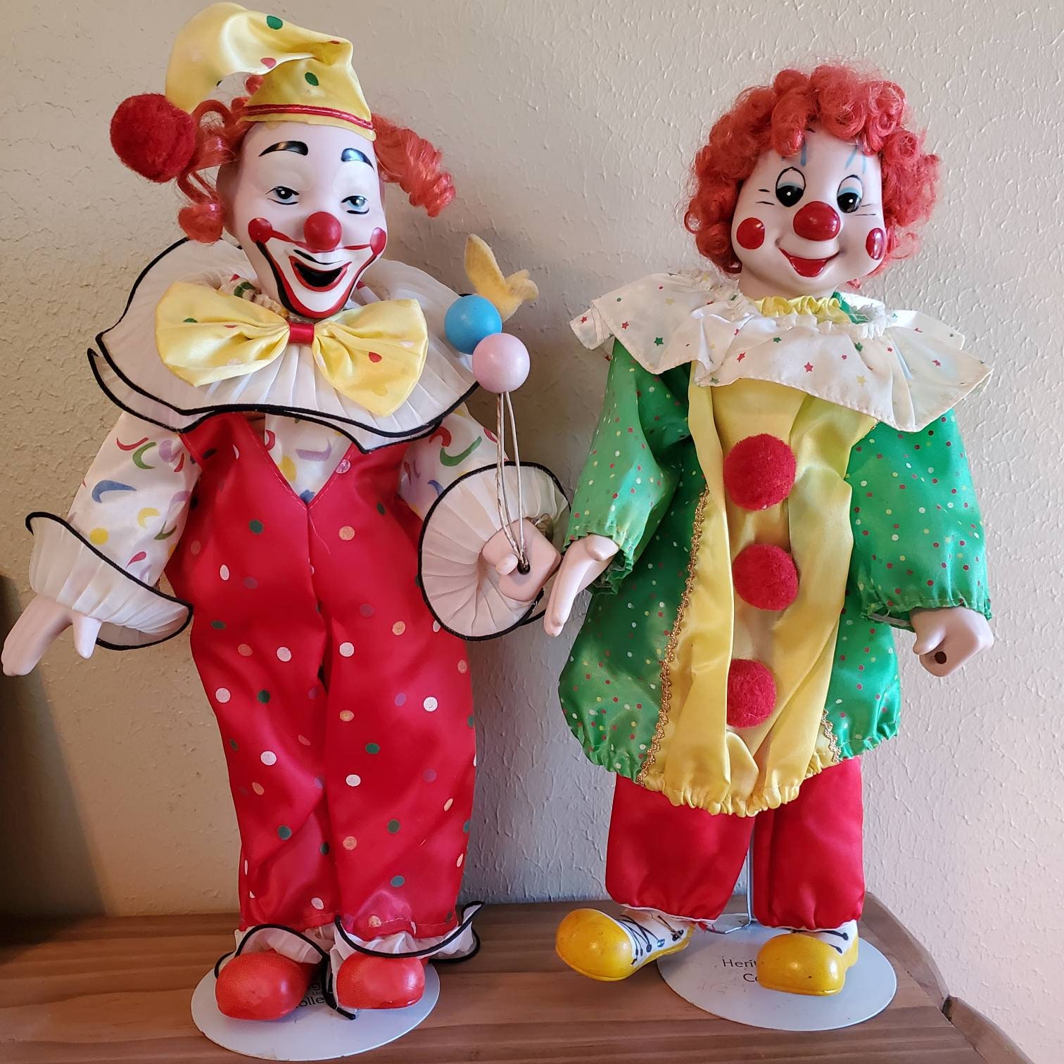 Vintage 1989 Heritage Mint Ltd. Clown Dolls - Etsy