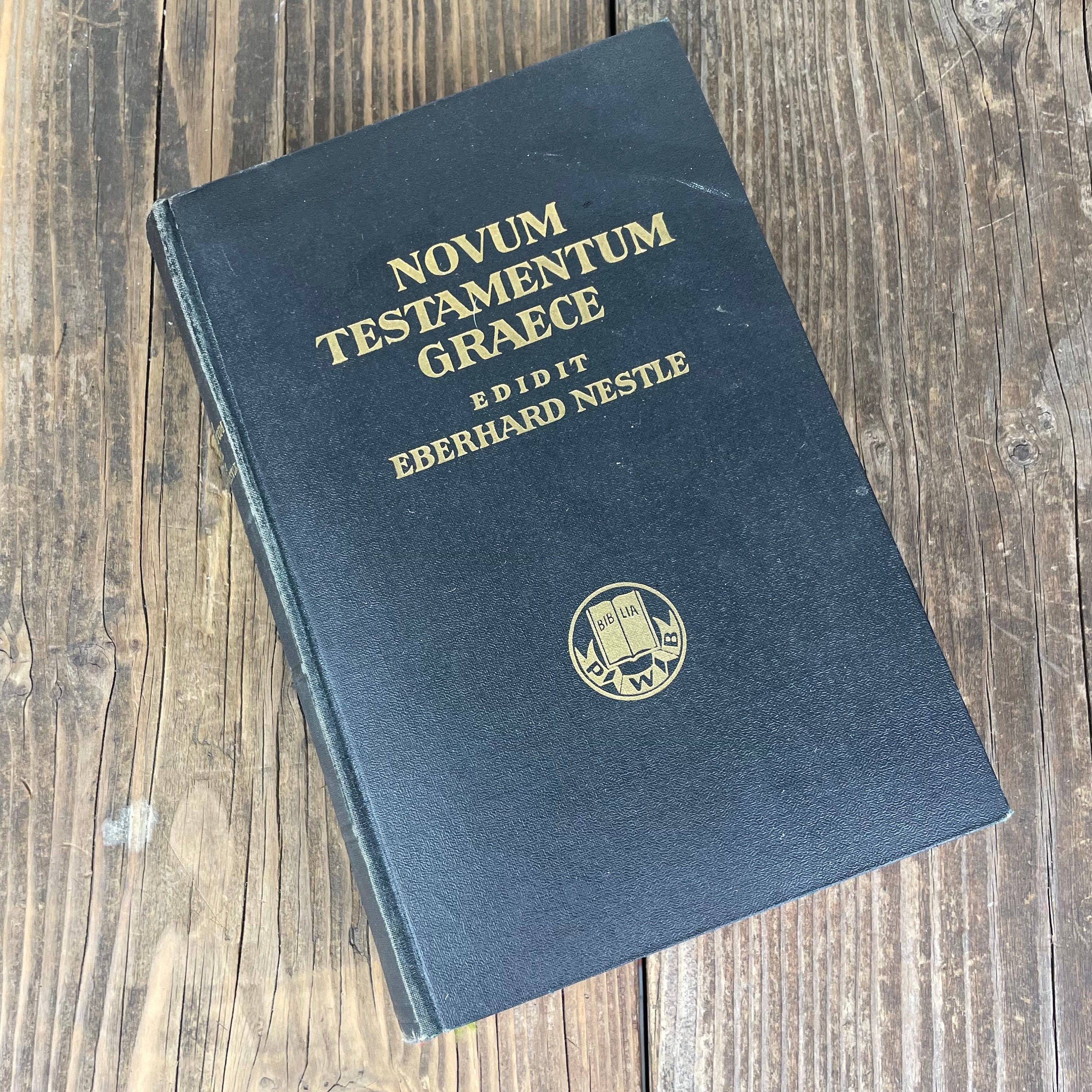 Antique Printing of Novum Testamentum Graece Edidit Eberhard