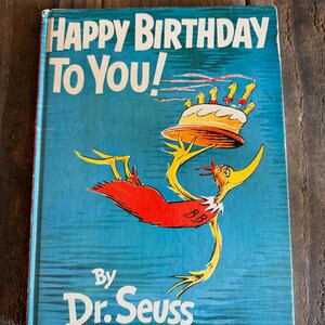 Vintage 1959 Happy Birthday To You von Dr. Seuss - Erstausgabe - Früher Druck - Hardcover - Hardcover -