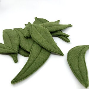 Felt Leaves Imaginative Play Loose Play Parts Merino Wool Felt Australian Leaves Sustainable Toys image 6