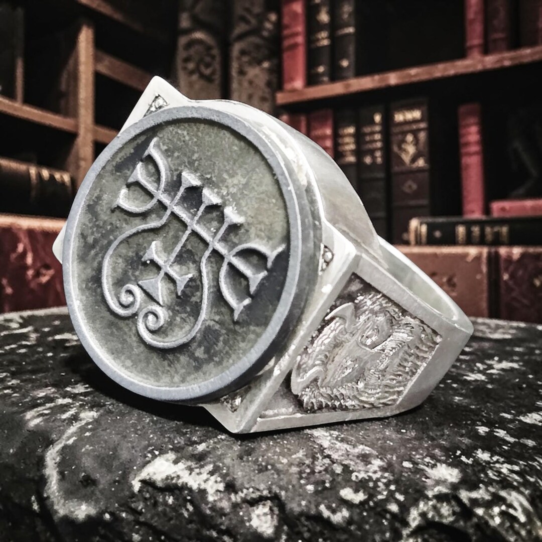 Duke Zepar Ars Goetia Master's Sword Ring, 925 Sterling Silver