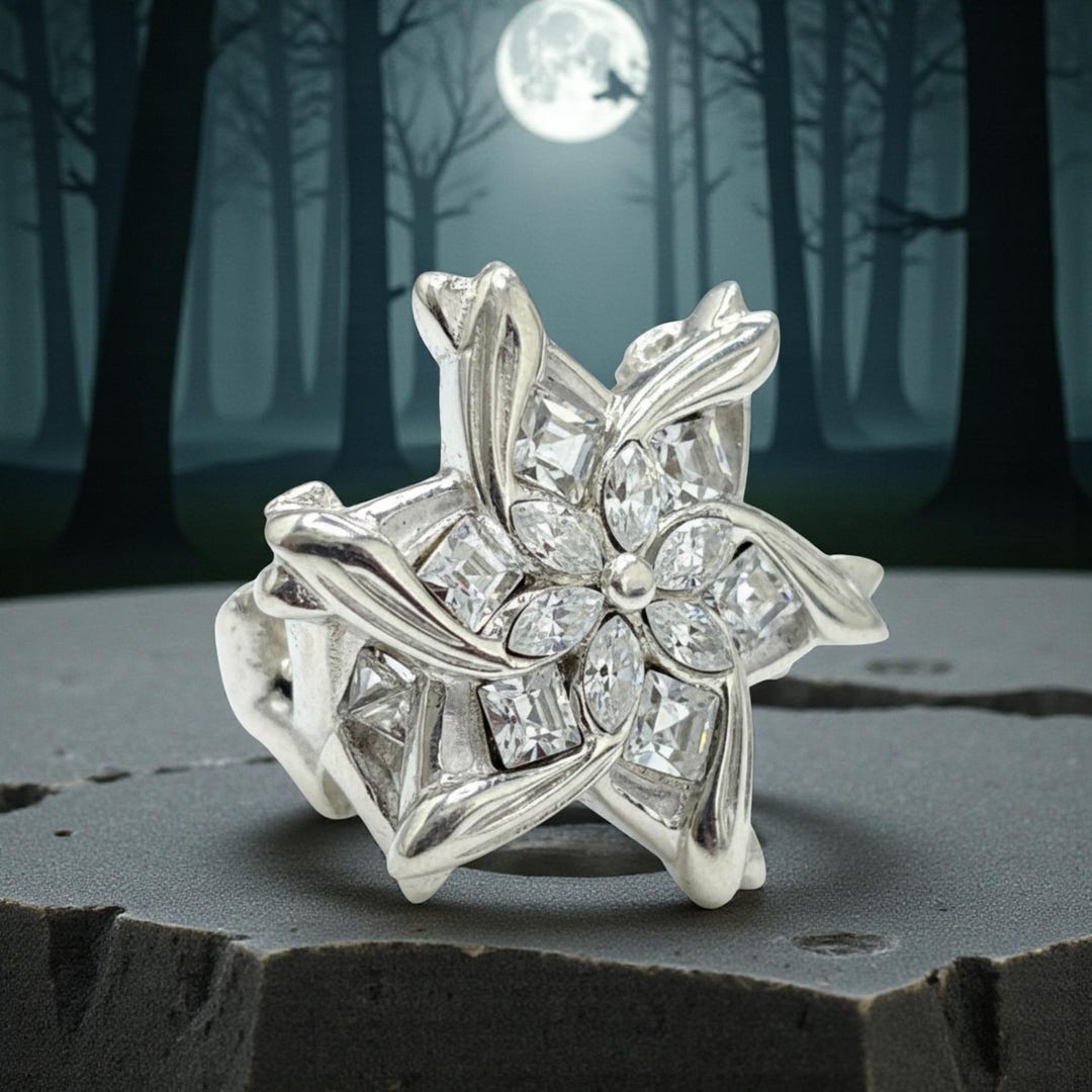 Elf Rings Nenya Galadriel Elf Ring, 925 Sterling Silver, 12g, Elven Power Ring ...