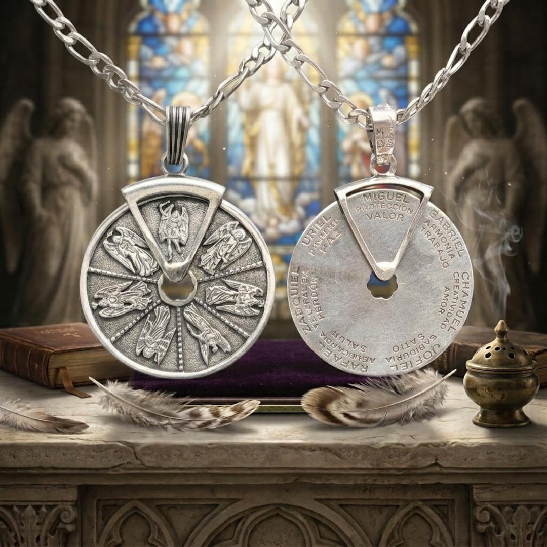 アクセサリー Drhiluluk Selector Pendant 7 Heavenly Guardians Archangels Michael Gabriel