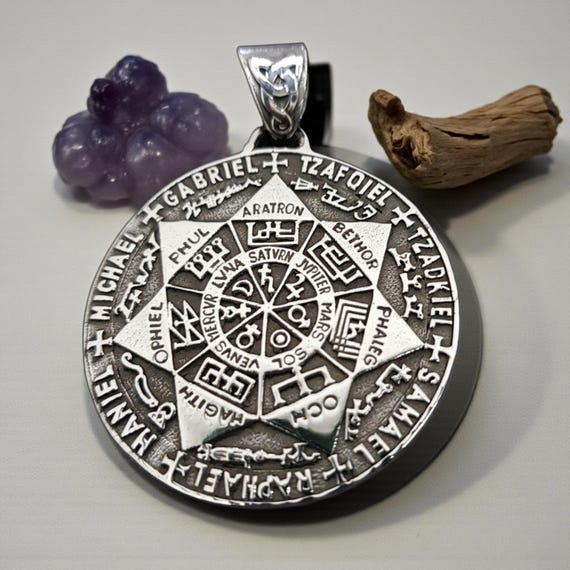 Seven Archangels Pendant in 925 Sterling Silver: Michael, Gabriel