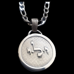 Dije Kabbalah YOD LAMED YOD Recuperar fuerza del alma en plata 925 hecho a mano 72 nombres de Dios