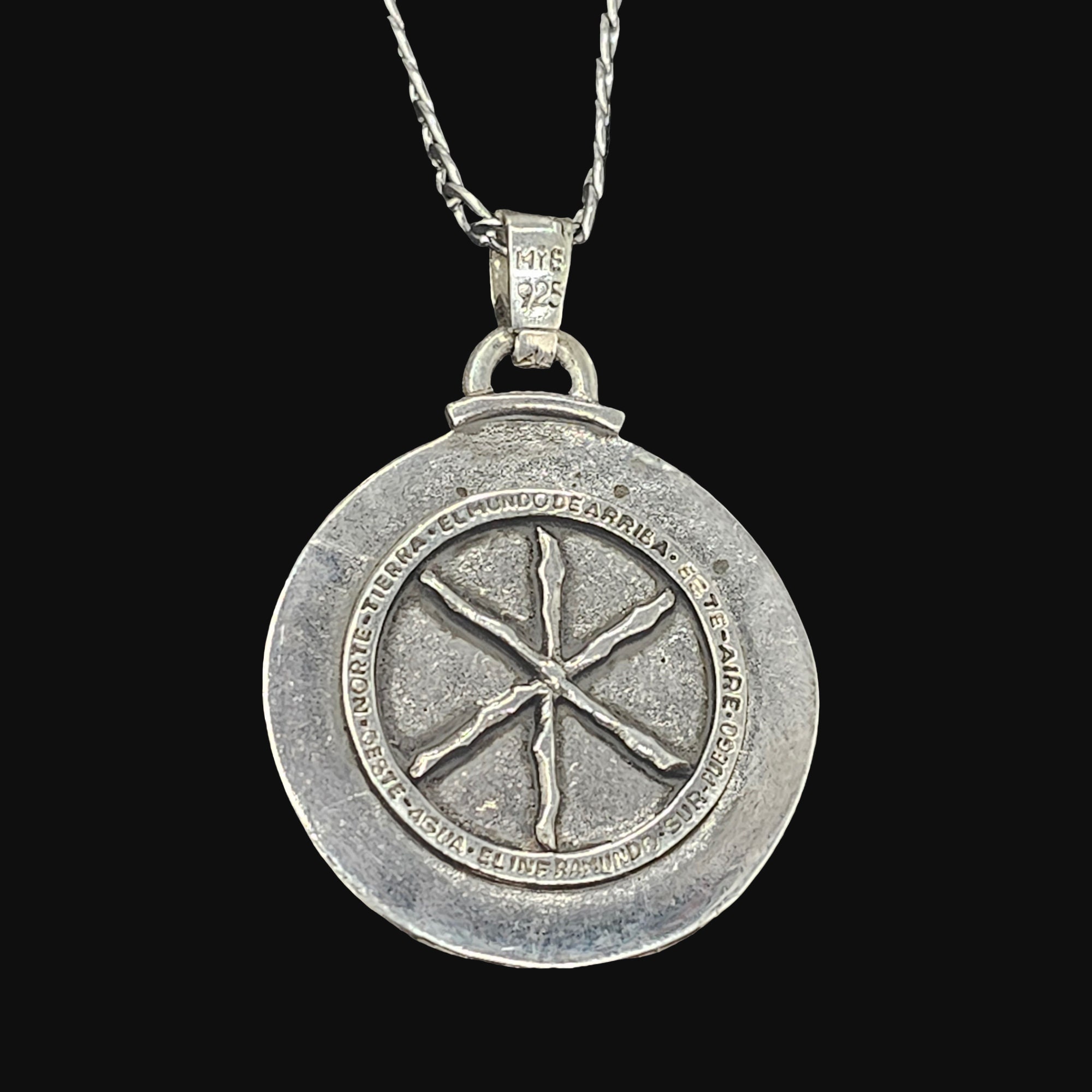Witch's Footprint and Knot Pendant With Runes, Connection of Worlds ...