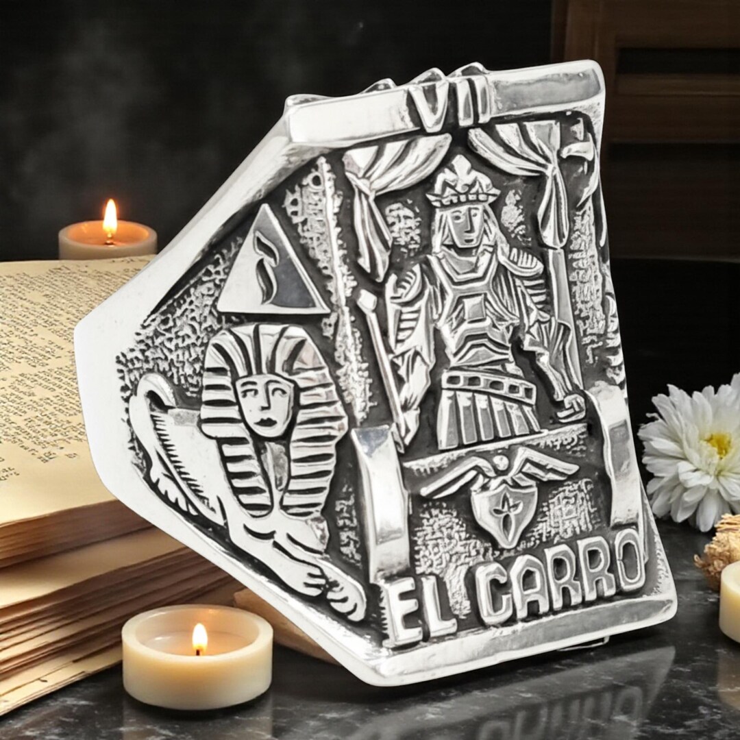 Ring Card 07 Tarot Rider THE CHARIOT Major Arcana in 925 Sterling ...