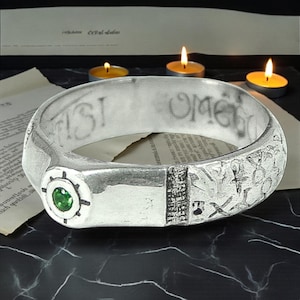 King Solomon Ring, 925 Sterling Silver, Book of Saint Cyprian, Amulet of Power and Sacred Protection, Handmade Mystic Jewelry