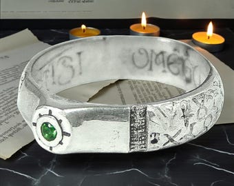 Ring van Koning Salomo, 925 sterling zilver, Boek van Sint Cyprianus, Amulet van Kracht en Heilige Bescherming, Handgemaakte Mystieke Sieraden