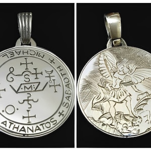 I said Angelic Seal Archangel Michael with image on the obverse in 925 Sterling Silver handmade