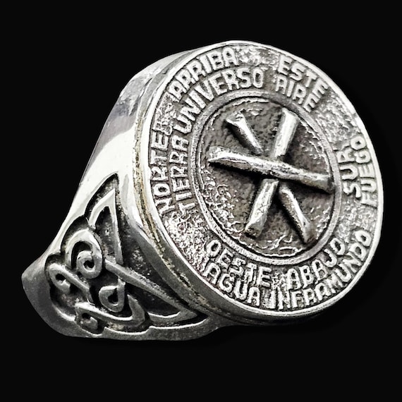 Witch's Footprint Ring 925 Sterling Silver Ancestral Protection