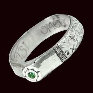 King Solomon Ring According to the Book of San Cipriano In 925 sterling silver handmade